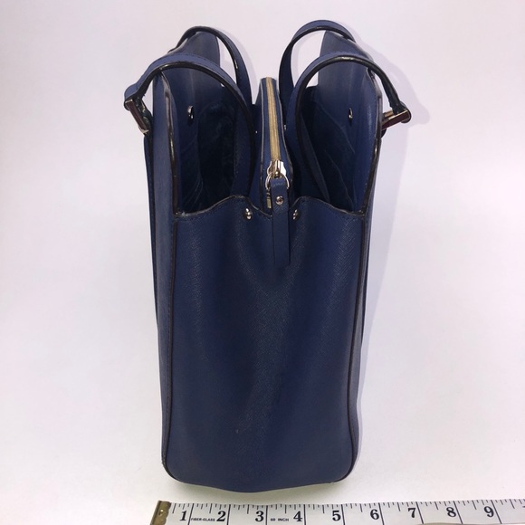 Kate Spade Newbury Lane Jules Navy Leather Tote - Picture 8 of 8